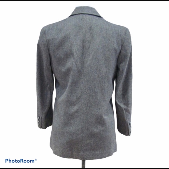 Pendleton Classic Gray 100% Wool Blazer Size 6 - Picture 5 of 8